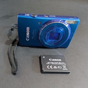 Canon Powershot Elph 150is Digital Camera Tested And Works Blue 20MP